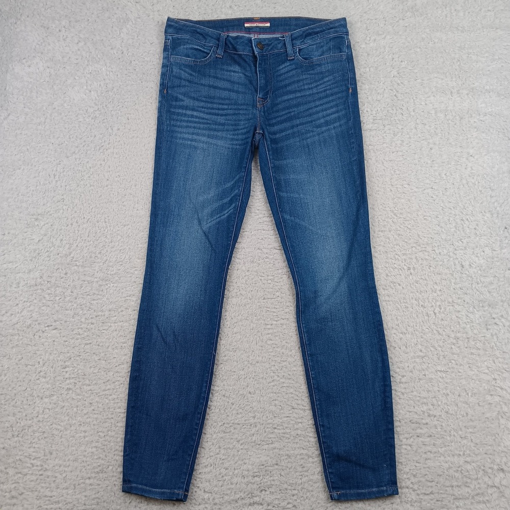 Tommy Hilfiger Jeans Legging Womens 6 Blue Mid Rise Skinny SEH-UT1